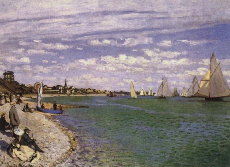 Edouard Manet The Regatta at Saomte-Adress France oil painting art